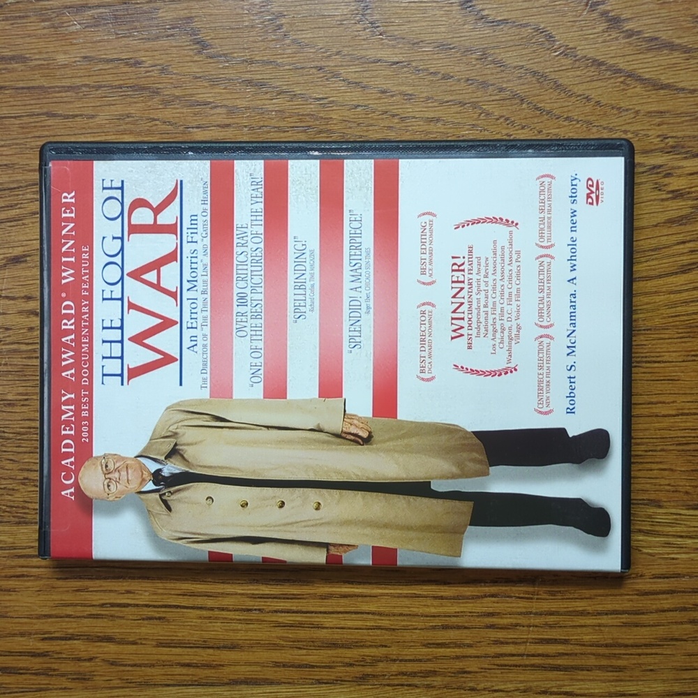 The Fog Of War An Errol Morris Film Documentary DVD Video